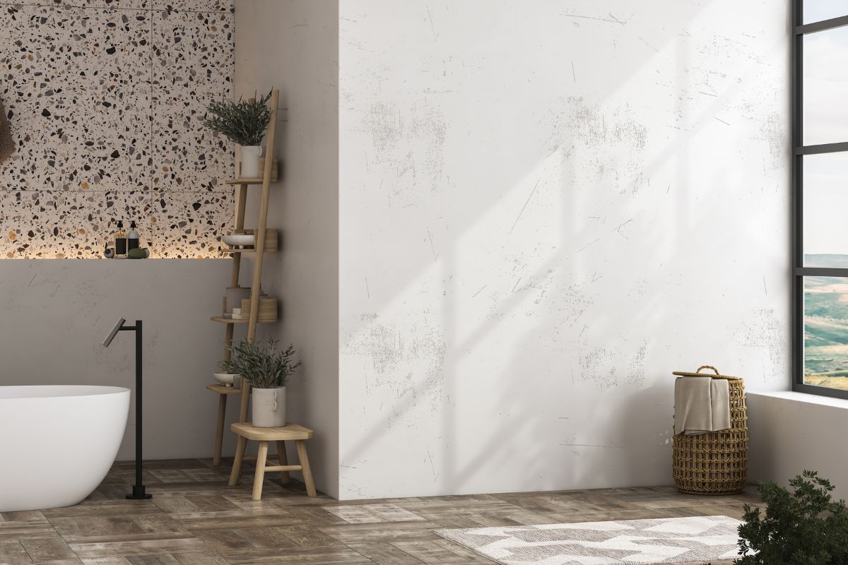 Bathroom wall