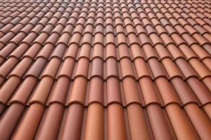 Terracotta roof tiles
