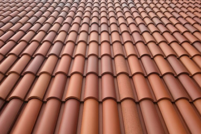 Terracotta roof tiles